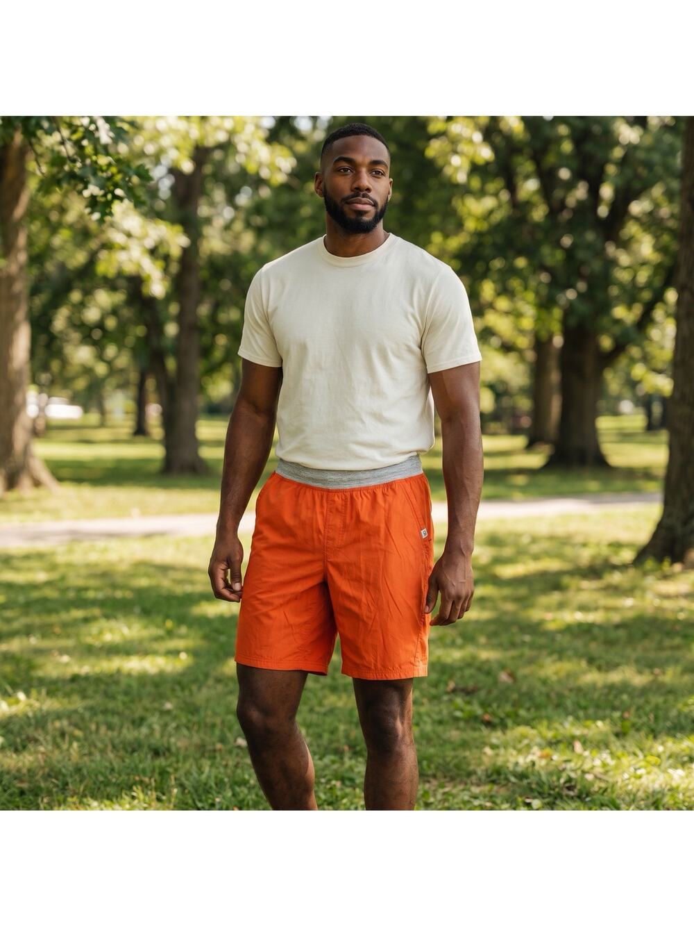 Outdoor Research Mens Zendo Shorts 10" Inseam Orange Large Athleisure Athletic